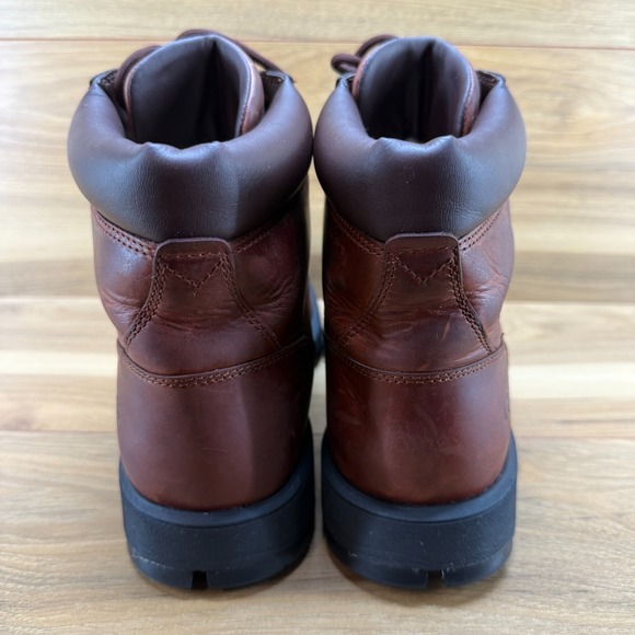 UGG Stenton Mens Boots 11 Reddish Brown Leather Lace Up - Picture 8 of 12